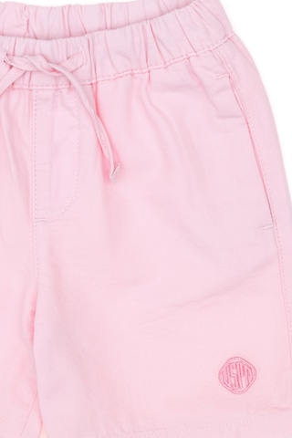 U.S. Polo Assn. Kız Çocuk Açık Pembe Pamuk Dokuma Şort 50306421-VR078
