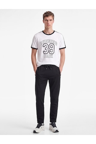 Koton Pamuklu Straight Fit Fermuar Detaylı Cepli Spor Eşofman Altı Lacivert 7wam40043nk