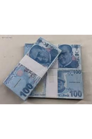 10 Deste 100 Adetlik 100 Tl 100 Lira Sahte Gersiz Düğün Para Nişa