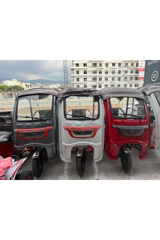 Skyjet Cargo Trıo 3 Tekerli Elektrikli Motosiklet Kirmızı