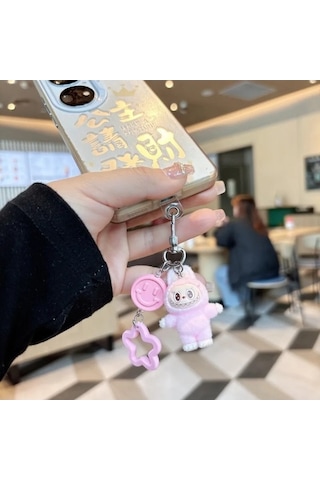 Novahub Minis Labubu Koyun Peluş Okul Çantası Kolye, 5cm, Üniseks, 14+ Yaş