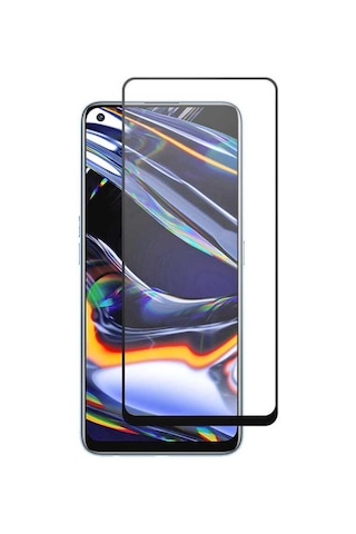 Realme 7 Pro Uyumlu Zore Kenarları Kırılmaya Dayanıklı Cam Ekran Koruyucu