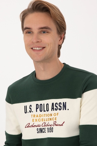 U.s. Polo Assn. Erkek Koyu Yeşil Sweatshirt 50310433-vr079 Koyu Yesıl