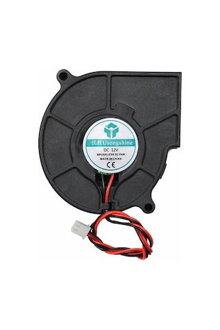 5015 12V DC Salyangoz Fan 12V 2-Pin 3D Yazıcı Soğutma Fanı Santrifüj Blower Fırçasız Fan