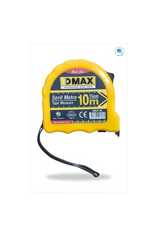 Şerit Metre 10 M X 25 Mm Sarı Kasalı Ölçüm Aleti Manuel Mid Onayl