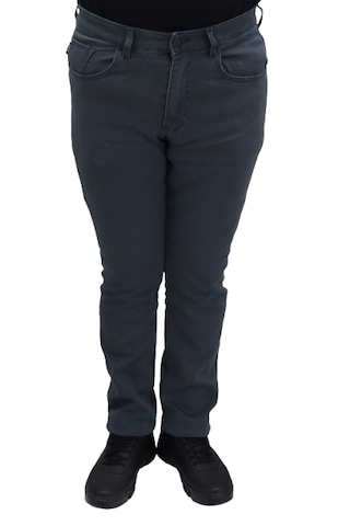 Hacker Denim Hacker Dmctekstil Erkek Mavi Y873 Yüksek Bel Normal Kesim Boru Paça Jean Pantolon