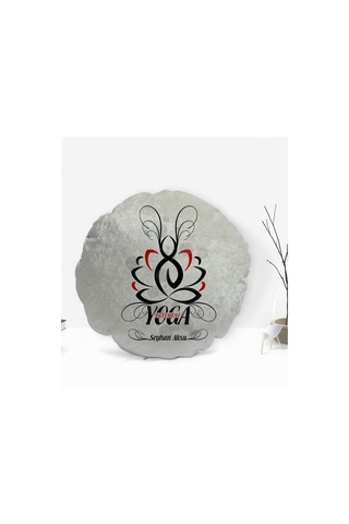 Kişiye Özel Isimli Yoga Eğitmeni Tasarımlı Dekoratif Kırlent Yast (506502693)