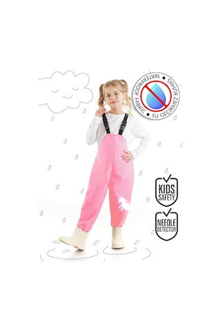Denokids Unicorn Kız Çocuk Su Geçirmez Yağmur Tulumu Çok Renkli
