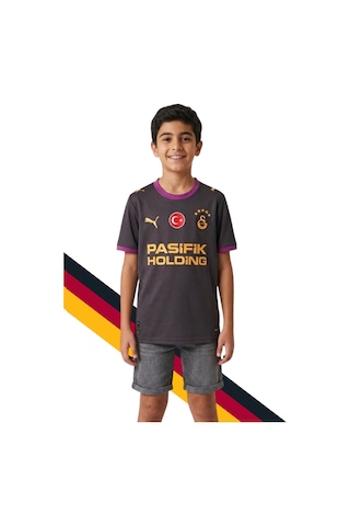 Gs Frm 045 785016 Galatasaray Orjinal Lisanslı Puma 2026/2027 Deplasman Siyah Çocuk Forma Lazer Kutu Hediye
