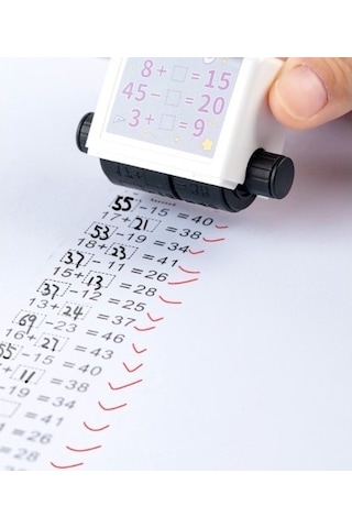 Matematik İşlem Rulosu Boşluk Doldurmalı Set Çok Renkli