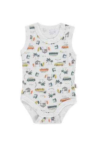 Civil Baby Safari Empirme 0-24 Ay Çıtçıtlı Badi - Ekru