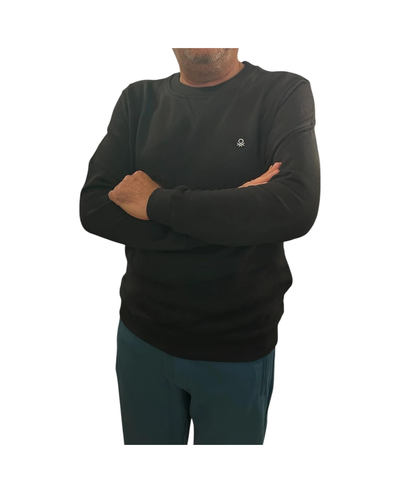Benetton Erkek Siyah Sweatshirt Siyah