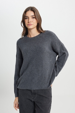 Wrangler Regular Fit Normal Kesim Antrasit Triko Hırka W242710037 Antrasit Melanj