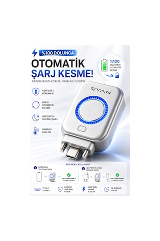 Type-c Batarya Koruma Cihazı Otomatik Şarj Kesici Telefon Tablet Powerbank Uyumlu Powerguard X1
