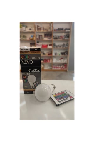 Ct-4058b 9w Rgb Ampul Uzaktan Kumandalı Beyaz