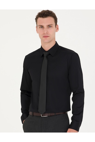 Pierre Cardin Erkek Siyah Basic Gömlek 50277147-vr046 Siyah