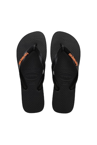 Havaianas Logo Filete Unisex Siyah Terlik 4108555-9456 Siyah - Turuncu