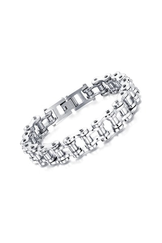 Gümüş Opk Moda Erkek Bileklik Paslanmaz Çelik Bileklik 21.5cm