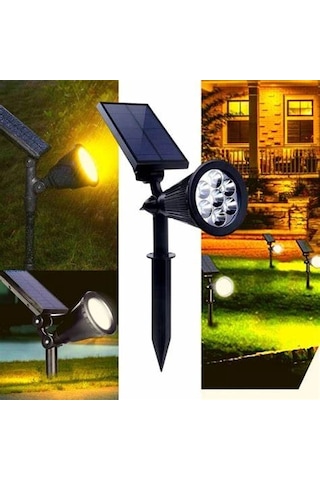 Solar 7w Kazıklı Bahçe Armatürü Rgb Mz-301a Evimdeyokyok