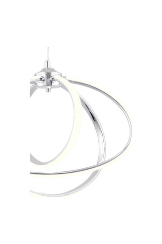 Elips 3lü Krom Kumandalı Ve Dimerli Beyaz, Sarı, Gün Işığı Ledli Plafonyer Avize Sb-ld-602 Krom