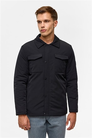 Süvari Lacivert Slim Düz Cepsiz Mont Mn2008700530-m09 Lacivert