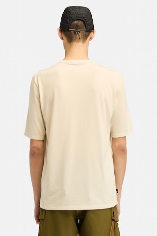Timberland Uv-protectıon Logo Short Bej Erkek Kısa Kol T-shirt 000000000102084340 Bej-lıla