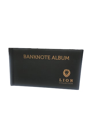 Lion Marka Kağıt Para Albümü - 20 Sayfa Siyah