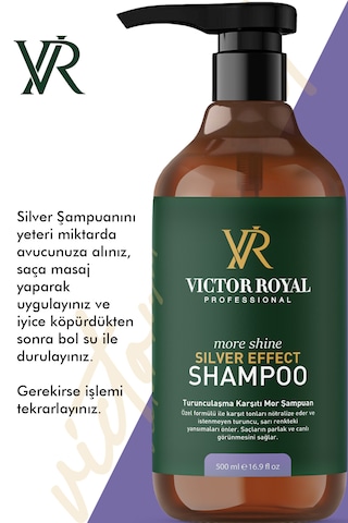 Victor Royal Turunculaşma Karşıtı Mor Şampuan 500 Ml Boyalı