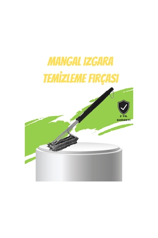 Mangal Izgara Temizleme Fırçası Paslanmaz Çelik Telli Uzun Saplı 67985426