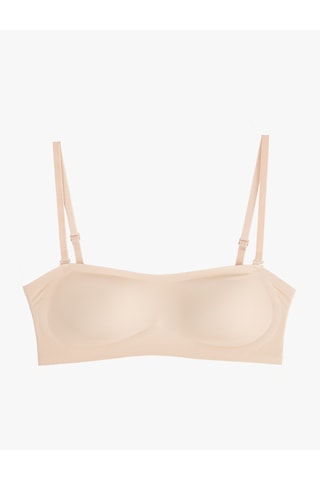 Koton Balensiz Dolgusuz Lazer Kesim Soft Sütyen Ten Rengi 6slk10093mk