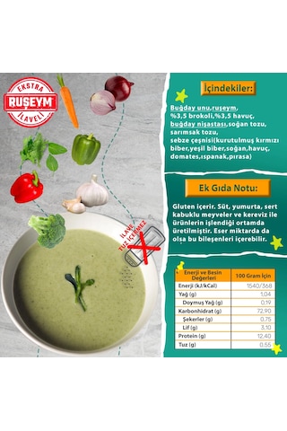 Brokoli Ve Havuçlu Sebze Çorbası 50 Gram
