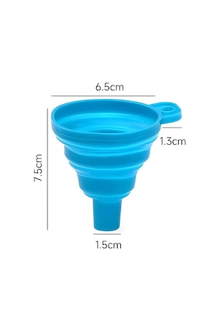 Mavi Wıkhostar Dolum Şişeleri İçin Katlanabilir Huniler Mutfak Silikon Huni Gıda Sınıfı Tpr Katlanabilir Huni Mutfak Aletleri Yağ Doldurucu Mavi