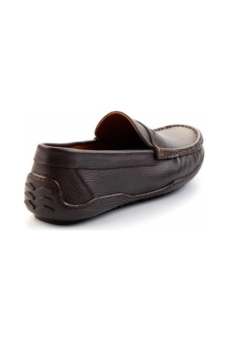 Bambi Kahve Leather Erkek Loafer Ayakkabı E01396070140 Kahve