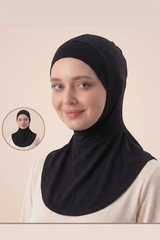 Penye Boyunluk Bone Terletmez Kaşındırmaz Yumuşak Likralı Ninja Bone Siyah