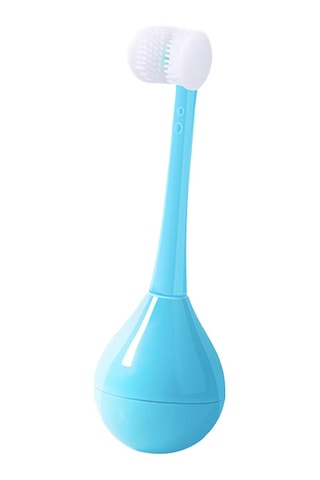 Dolıty Çocuklar Üç Taraflı Diş Fırçası Yenilik Mavi