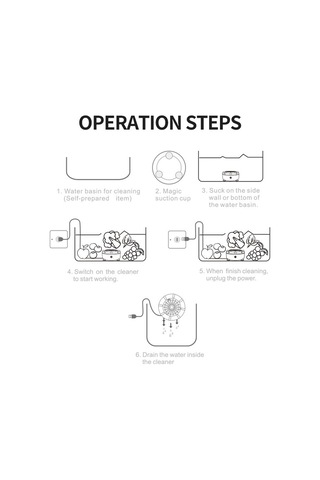 Meyve Temizleyici, Sebze Yıkama Makinesi 10w Tek Düğmeyle