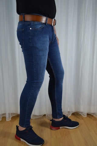 Erkek Agree Slim James Kot Pantolon Mavi