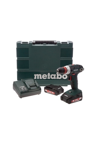 Metabo Bs 18 Quick 18V 2.0 Ah Li-ion Çift Akülü Darbesiz Vidalama