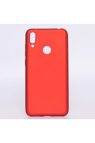 Huawei Y7 Prime 2019 Kılıf Esnek Yapılı İnce Slim Silikon Kapak Ryc/premier Kirmizi