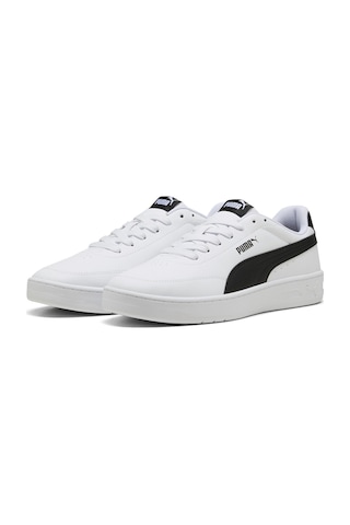 Puma Court Classic Clean Beyaz Erkek Sneaker 000000000102266511 Beyaz-sıyah
