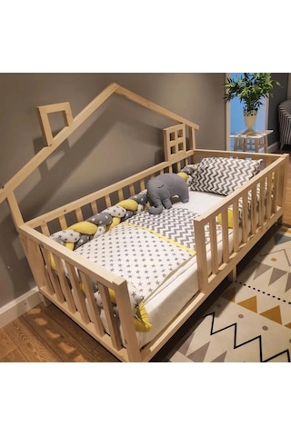Babykinder Baby Kinder Luxury Montessori Doğal Bebek Ve Çocuk Karyolası