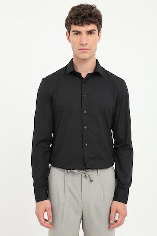 Dufy Erkek Slim Fit Uzun Kol Siyah Gömlek-25811 SİYAH Dufy Erkek Slim Fit Uzun Kol Siyah Gömlek-25811 SİYAH