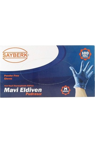 Sayberk Termoplastik Pudrasız Eldiven-100'lü - Small S