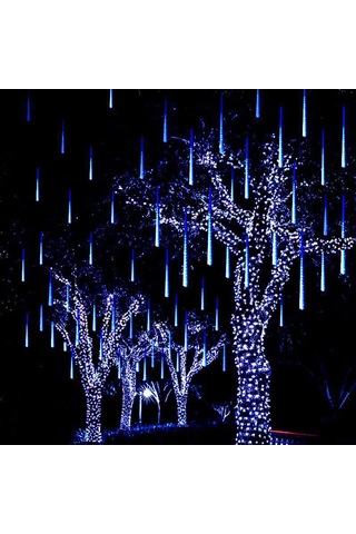 Leezsing Renkli Led Bahçe Aydınlatma Seti - 50cm 8 Parça Su Geçirmez Dekoratif Işık Renk