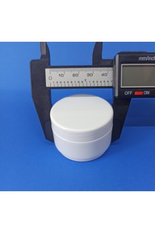 50 Adet 25 Ml Beyaz Renk Mini Boş Pomat-Krem-Kozmetik Kutusu