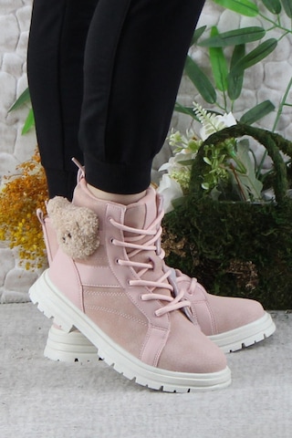 Fort Cool Luno Rahat Sıcak Astar Kaymaz Taban Kız Çocuk Bot Pudra