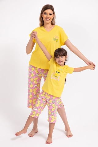 Arnetta Cute Lemon Sarı Kadın Kapri Takım 5274-28892 Sarı