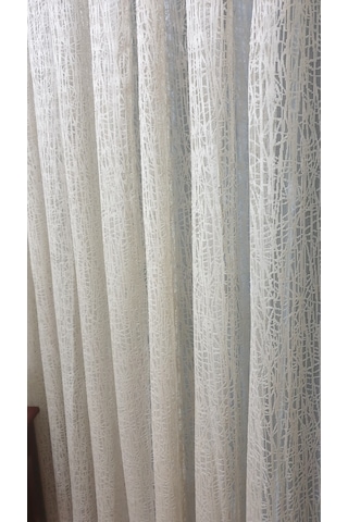 Evdepo Home Kullanıma Hazır Örme Tül Perde (446396089)