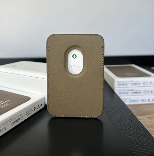 Magsafe Deri Cüzdan Kartlık Tüm Modellerle Uyumlu - Bordo Titanyum
