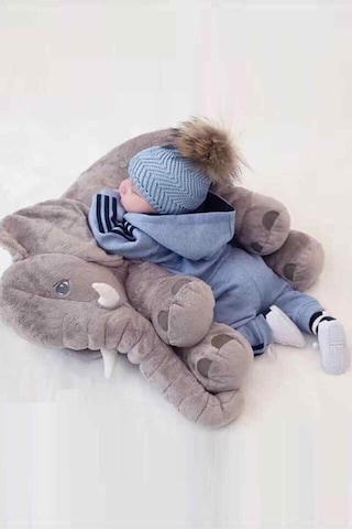 Babymoda Uyku Arkadaşım Fil - Gri